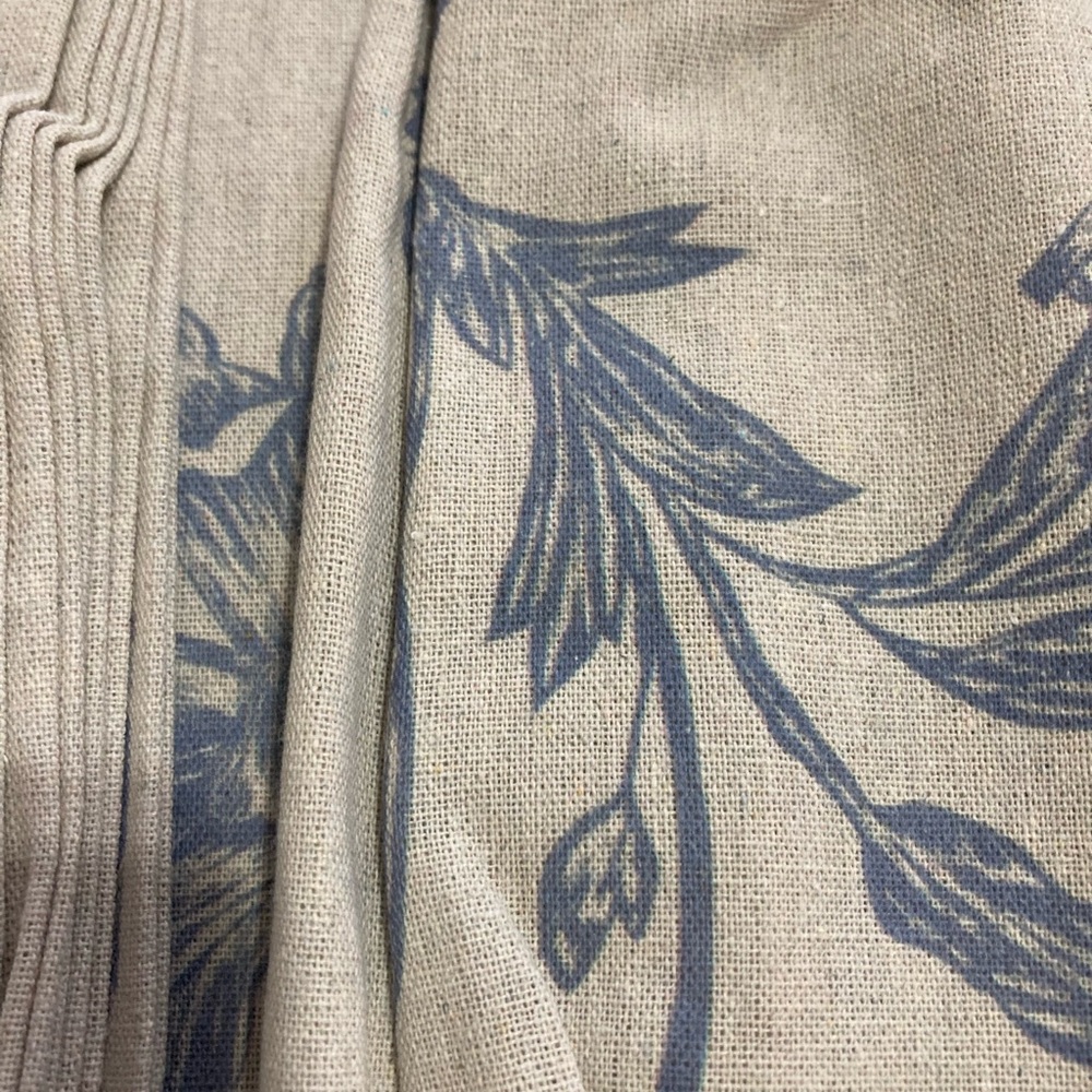 NWTS Floral Linen Shower Curtain - Picture 5 of 6
